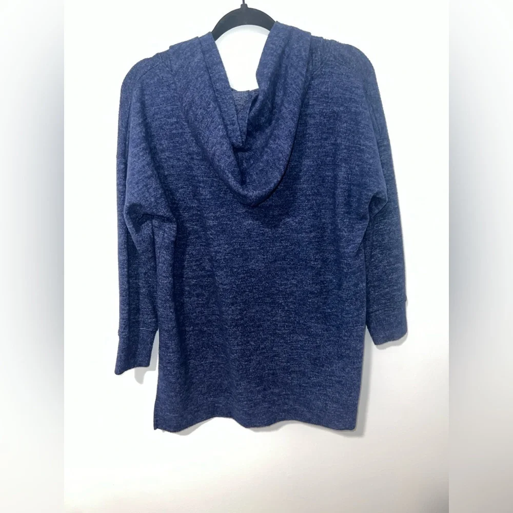 Nally & Millie Blue Super Soft Long Sleeve Hooded Pullover Sweater Small - Picture 5 of 5
